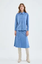 Blue suede shirt - Image 5