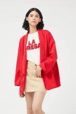 Blazer fluida roja