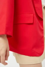 Blazer fluida roja - Image 3