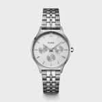Minuit Multifunction Watch Steel Full Silver Colour CLUSE