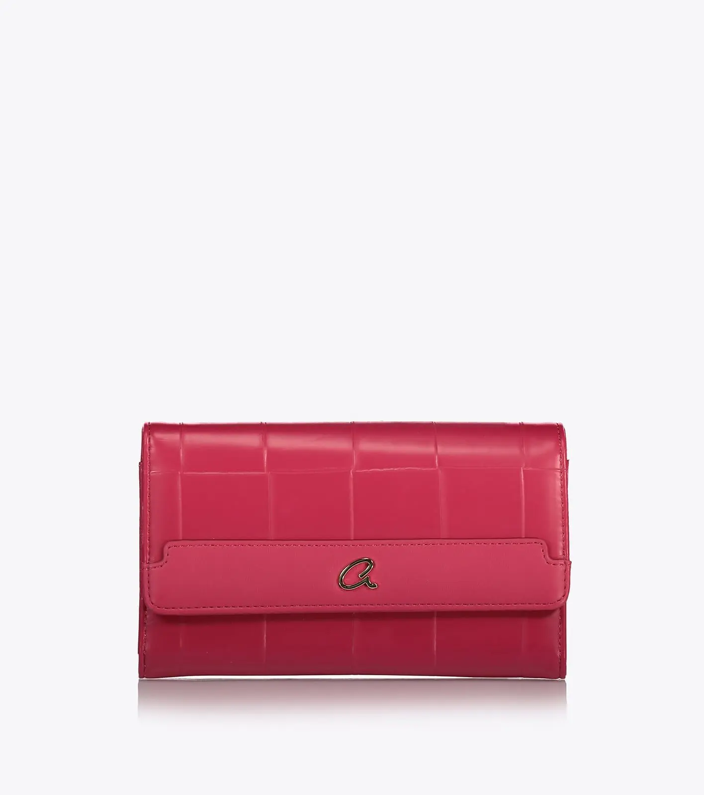 1101-1632_SANGRIA020_1 BLAKE 'A' LOGO METALLIC WALLET AXEL - Image 1