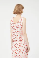 Μπλουζάκι με φιόγκο καρδιά COMPANIA FANTASTICA - Image 2