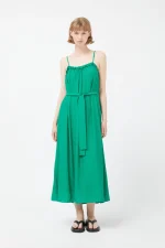 Long green strap dress COMPANIA FANTASTICA