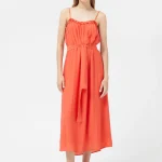 Long orange strap dress COMPANIA FANTASTICA