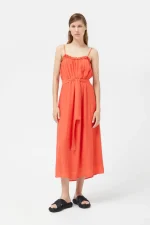 Long orange strap dress COMPANIA FANTASTICA
