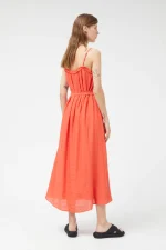 Long orange strap dress COMPANIA FANTASTICA - Image 2