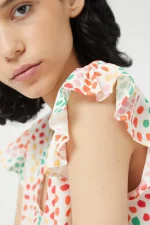 Macula polka dot ruffle top COMPANIA FANTASTICA - Image 3