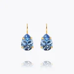 Mini Drop Clasp Earrings / Light Sapphire CAROLINE SVEDBOM