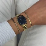 Féroce Mini Watch Steel, Blue Pearl, Gold Colour CLUSE - Image 4