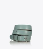 LEATHER BELT WITH SQUARE BUCKLE 1609-0071 AXEL