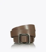 LEATHER BELT WITH WIDE BUCKLE STONE 1609-0072 AXEL