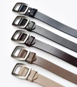 LEATHER BELT WITH WIDE BUCKLE STONE 1609-0072 AXEL - Image 3