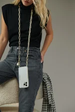 MIA GOLD LONG CHAIN 120 CM LaCoqueFrancaise - Image 3