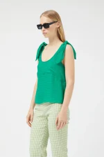Green bow strap top COMPANIA FANTASTICA