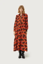Pai Pai geometric print long dress COPMPANIA FANTASTICA