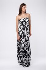 ΦΟΡΕΜΑ STRAPLESS ΕΜΠΡΙΜΕ ZOE BLACK HELMI - Image 2