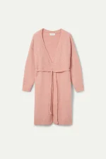 Pink knitted midi jacket COPMPANIA FANTASTICA - Image 2