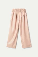 Μπεζ παντελόνι από τεχνητό δέρμα COMPANIA FANTASTICA - Image 2