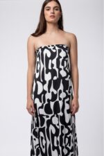 ΦΟΡΕΜΑ STRAPLESS ΕΜΠΡΙΜΕ ZOE BLACK HELMI - Image 3