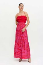 Κόκκινο τοπ με βολάν COMPANIA FANTASTICA - Image 3