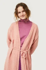 Pink knitted midi jacket COPMPANIA FANTASTICA - Image 3