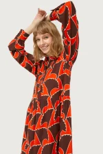 Pai Pai geometric print long dress COPMPANIA FANTASTICA - Image 3