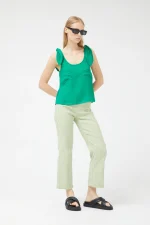 Green bow strap top COMPANIA FANTASTICA - Image 4
