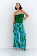 Green ruffled strap top COMPANIA FANTASTICA - Image 5