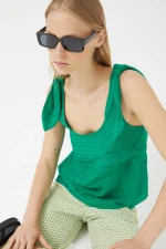 Green bow strap top COMPANIA FANTASTICA - Image 5