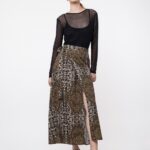 LONG ANIMAL PRINT CROIX SKIRT HELMI