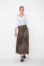LONG ANIMAL PRINT CROIX SKIRT HELMI - Image 2