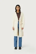 White knitted midi jacket COPMPANIA FANTASTICA