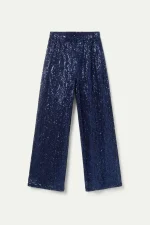 Blue sequin pants COMPANIA FANTASTICA - Image 2