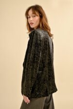 Animal print velvet blazer MOLLY BRACKEN - Image 2