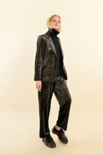 Animal print velvet blazer MOLLY BRACKEN - Image 4