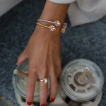 Mini Drop Ring / Light Peach - Image 3