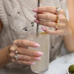 Mini Drop Ring / Light Peach - Image 4