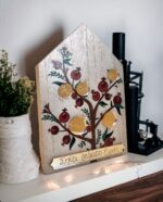 CHARM WOODEN HOUSE POMEGRANATE TREE LIFELIKES - Image 3