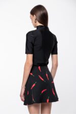 MINI SKIRT CHILI PEPPERS ZOE BLACK HELMI - Image 4