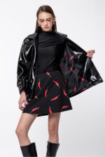 MINI SKIRT CHILI PEPPERS ZOE BLACK HELMI - Image 6