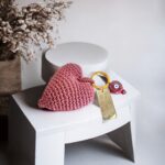 TEACHER KNITTED HEART KEYCHAIN LIFELIKES