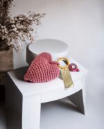 TEACHER KNITTED HEART KEYCHAIN LIFELIKES