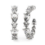 STEEL WONDERLIGHTS Ασημένιοι Κρίκοι Με Καρδιές GUESS