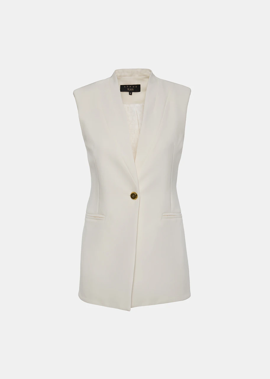 1 Long vest with stand-up collar LYNNE SS25 - Image 1