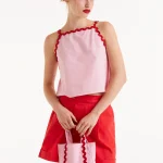 Ροζ τοπ με τιράντες picunela COMPANIA FANTASTICA SS25