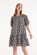 Short dress with Terrazzo print COMPANIA FANTASTICA SS25