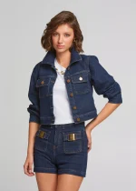 Denim τζάκετ με μανίκια 3/4 LYNNE SS25 - Image 2