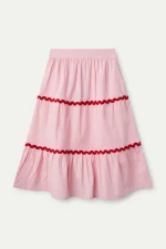 Pink picunela midi skirt COMPANIA FANTASTICA SS25 - Image 2