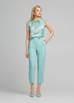 Παντελόνι crop με πιέτες LYNNE SS25 - Image 2