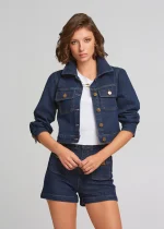 Denim τζάκετ με μανίκια 3/4 LYNNE SS25 - Image 3